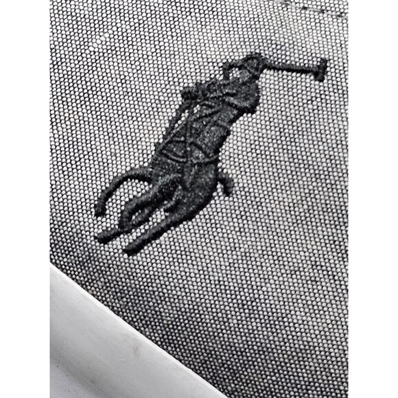 Polo Ralph Lauren Faxon Men Size 13 Boat Shoes Low Canvas Gray Sneakers Preppy - Picture 8 of 9